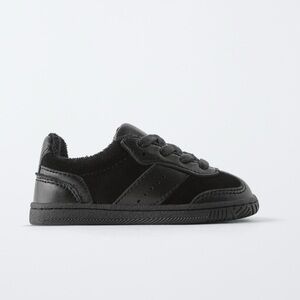 Classic Black Kids Sneakers ZARA ( natural leather )